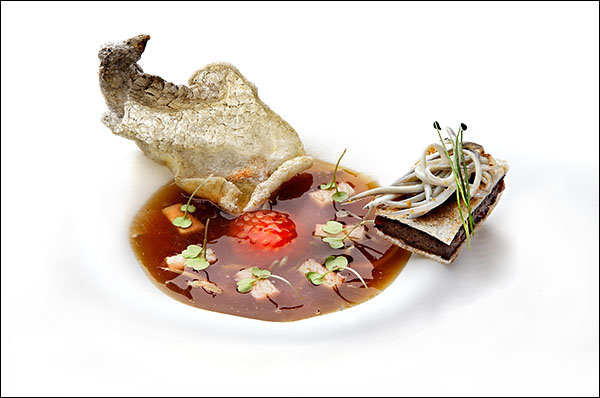 Plato de David Muñoz. Revista V+G